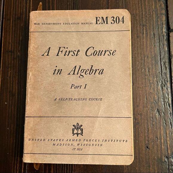 A First Course in Algebra Part 1 - Picture 1 of 6